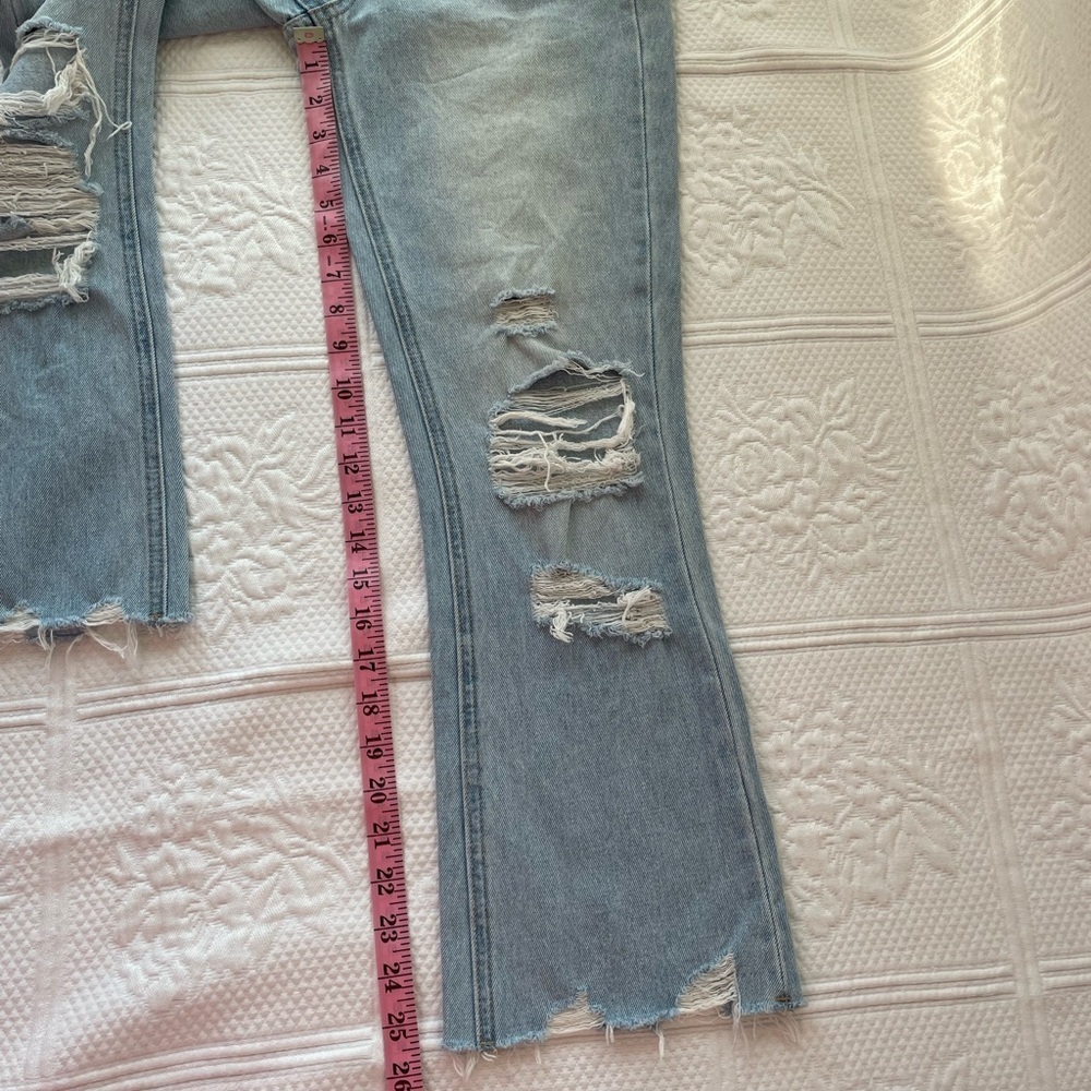 Buckle FLYING MONKEY Vintage Cropped Straight Jean Distressed Windfall 23 - Picture 12 of 14